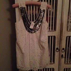 NWT Prairie Nordstrom CUSP lace embellished top